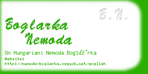 boglarka nemoda business card